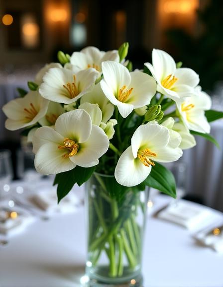 Centrotavola elegante per cena di gala